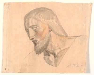 Studie av hodet av Joakim Frederik Skovgaard