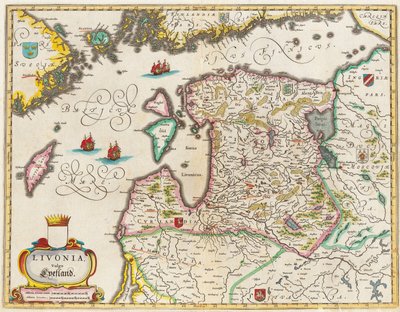 Livonia Kart, Vulgo Lyefland, Atlas Maior av Joan Blaeu