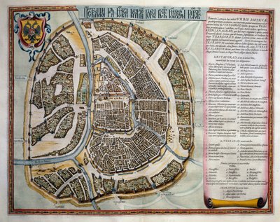 Moskva, bind II, Atlas Maior, av Joan Blaeu (1596-1673), kobberstikk, Amsterdam av Joan Blaeu