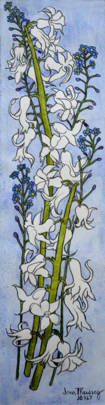 Hyasinter og Forglemmigei, 2012 av Joan Thewsey