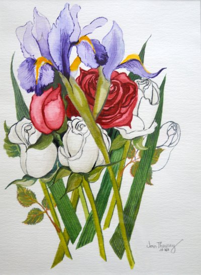 Iriser og roser, 2007 av Joan Thewsey