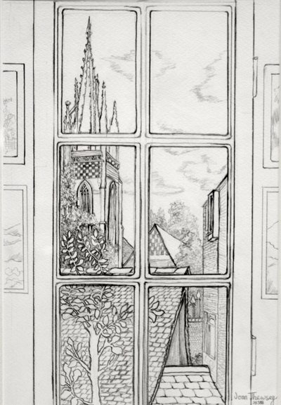 Marlow Church, 2015 (blyant) av Joan Thewsey