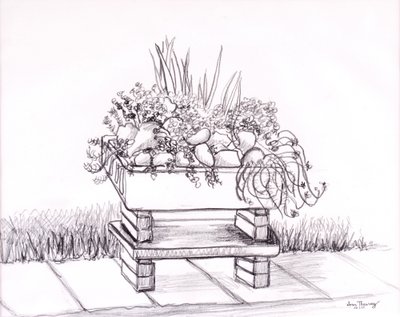 The Sink Garden, 2000, grafitt av Joan Thewsey