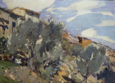 Landsby, appelsinlund av Joaquim Mir i Trinxet