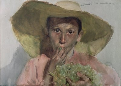 Barn som spiser druer av Joaquin Sorolla