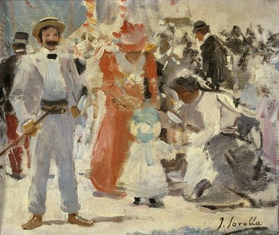 På messen; På messen, av Joaquín Sorolla