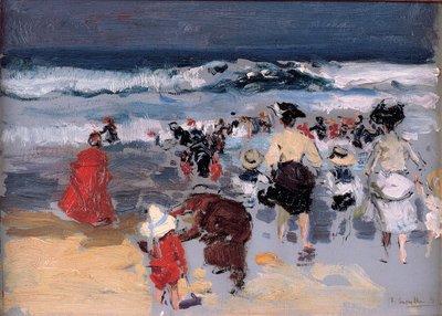 Stranden ved Biarritz, 1906 av Joaquín Sorolla