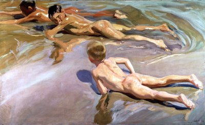 Barn på stranden av Joaquin Sorolla y Bastida