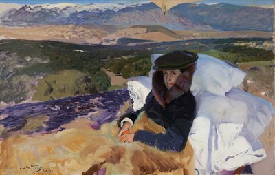 Rekonvalesent Maria i El Pardo, 1906. av Joaquin Sorolla y Bastida