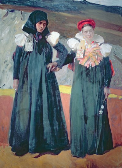 Tradisjonell kjole fra Anso-dalen av Joaquin Sorolla y Bastida