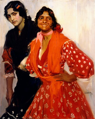 To sigøynere; To sigøynere, 1913 av Joaquín Sorolla