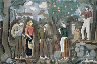 Die Apfelernte von Joaquin Torres-Garcia