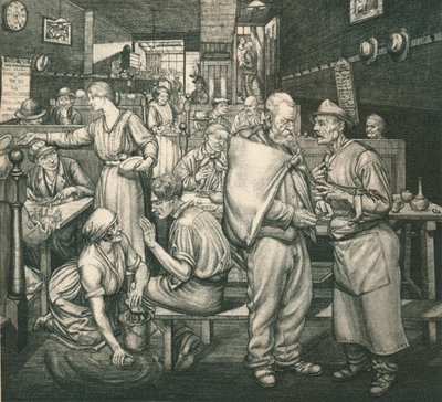 Eating-House, Chelsea, c1911-1924, 1924 av Job Nixon