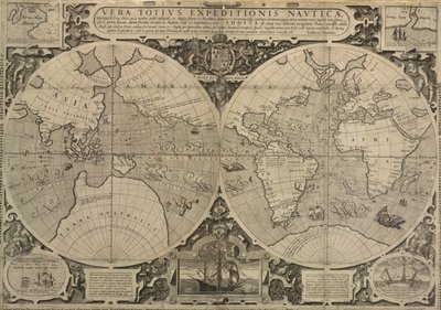 Drakes verdensreise i 1577-80, en sann beretning om hele den nautiske ekspedisjonen av Jodocus Hondius