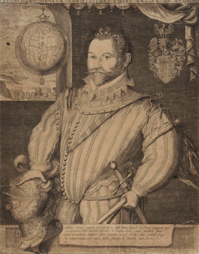 Portrett av Sir Francis Drake, av Jodocus Hondius