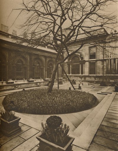 En arkitektonisk inspirasjon: Garden Court i Bank of England, c1935. av Joel