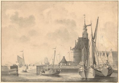 Havna i Hoorn av Johan Antonie Kaldenbach