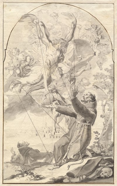 Stigmatiseringen av Saint Francis av Johan Baptist Enzensberger
