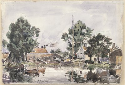 En kanal i Haag, 1868 av Johan Barthold Jongkind