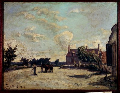 Inn-maleri av Jean Barthold Jongkind (1819-1891) 1869 Paris, Musee du Peute Palais. av Johan Barthold Jongkind