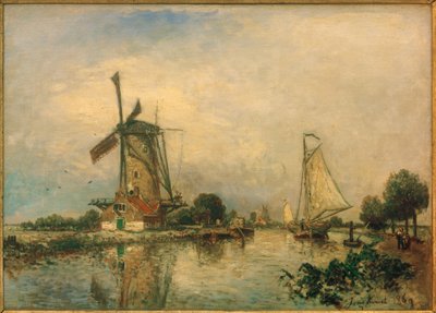 på Overschie av Johan Barthold Jongkind