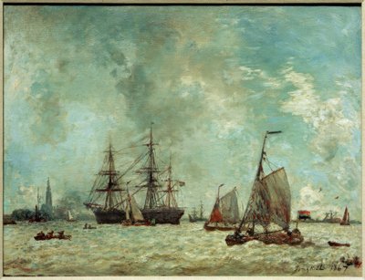 Havnen i Antwerpen av Johan Barthold Jongkind