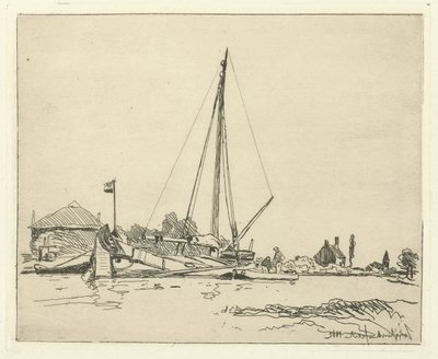Det forankrede skipet Seks nederlandske ansikter (serietittel) av Johan Barthold Jongkind