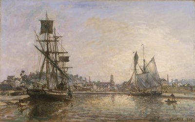 Honfleur, 1865. av Johan Barthold Jongkind