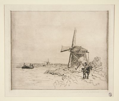 Towpath av Johan Barthold Jongkind