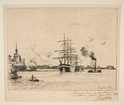 Den gamle havnen i Rotterdam av Johan Barthold Jongkind