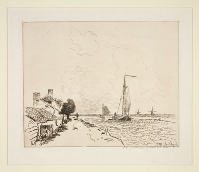 De to båtene? seiling (The Two Sailboats) av Johan Barthold Jongkind