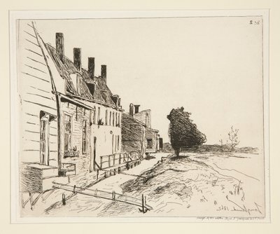 Husene langs kanalen av Johan Barthold Jongkind