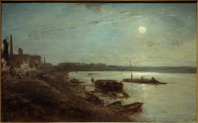 Måneskinn over Seinen av Johan Barthold Jongkind