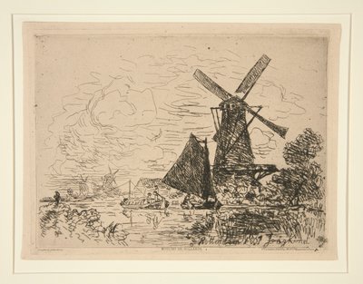 Mills in Holland (Mills in Holland) av Johan Barthold Jongkind