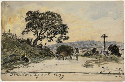 Ornacieux (recto og verso) av Johan Barthold Jongkind