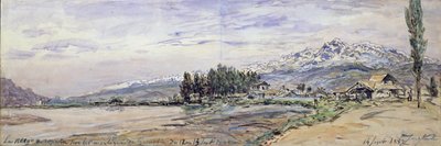 Snø på fjellene i Grenoble, 12. og 13. september, 1882 (gouache) av Johan Barthold Jongkind