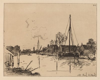 Kanalen (Le Canal) av Johan Barthold Jongkind