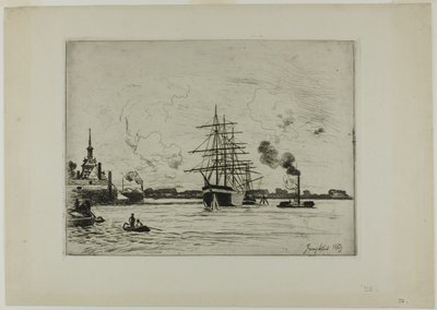 Den gamle havnen i Rotterdam av Johan Barthold Jongkind