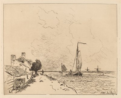 To båter på Sail av Johan Barthold Jongkind
