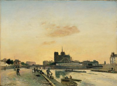 Utsikt over Notre-Dame, Paris, 1864 av Johan Barthold Jongkind