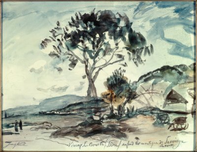 Virieux sur Bourbe / Isère av Johan Barthold Jongkind
