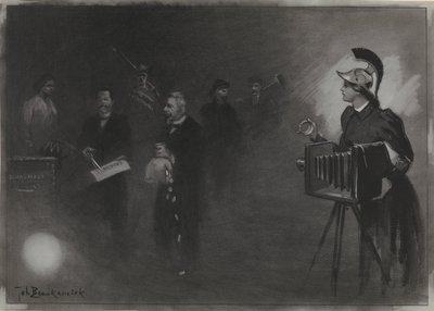 Design for illustrasjon i De Amsterdammer: The Speech from the Throne, 24. sept. 1905 av Johan Braakensiek
