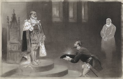 Design for illustrasjon i De Amsterdammer: Transvalers gave til kong Eduard av Johan Braakensiek