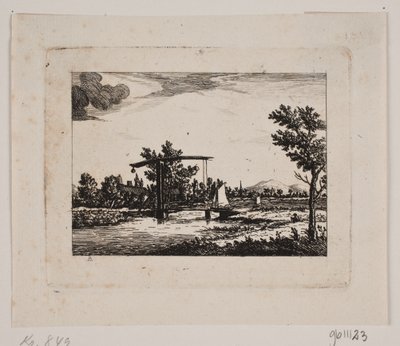 Landskap med vindebro av Johan Bülow