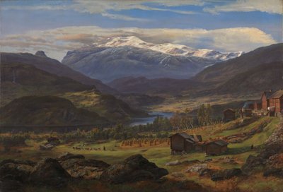 Fra Hjelle i Valdres av Johan Christian Dahl
