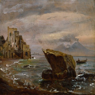 Kystparti nær Posillipo av Johan Christian Dahl