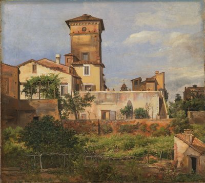 Scene fra Villa Malta av Johan Christian Dahl