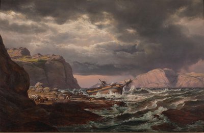 Forlis på kysten av Norge av Johan Christian Dahl
