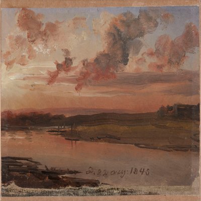 Elben om kvelden av Johan Christian Dahl
