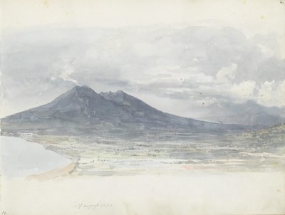 Vesuv sett fra Quisisana av Johan Christian Dahl